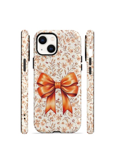Velvoria Valestra Autumn Floral Bow Apple iPhone Uyumlu 15 Darbe Korumalı Kılıf Valestra Select - Autumn Floral Bow