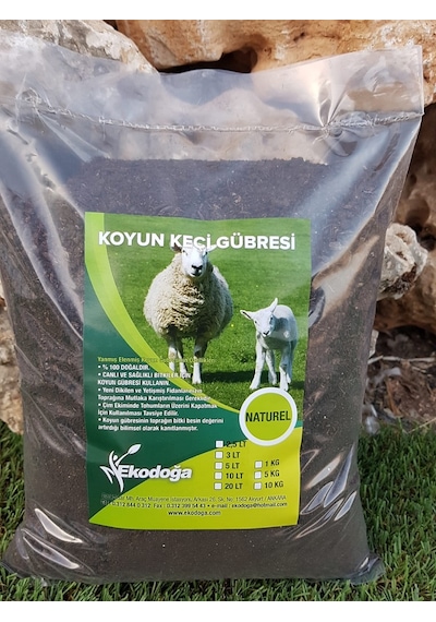 Koyun Gübresi 2 KG Yanmış Elenmiş Koyun Keçi Gübresi Doğal Gübre