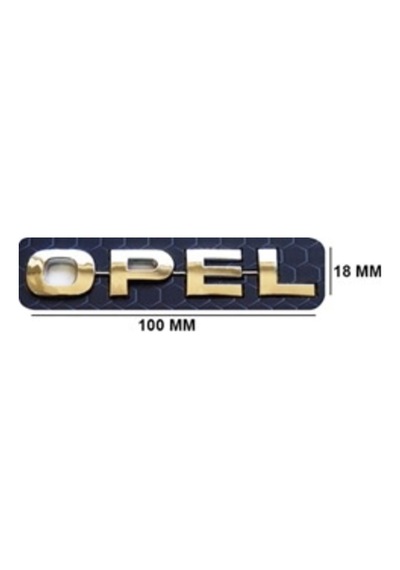 Opel Uyumlu Opel Krom Yazı 18 100 Mm