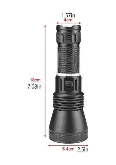 1200 Lümen Profesyonel Şarjlı El Feneri Wt-655 Asorti