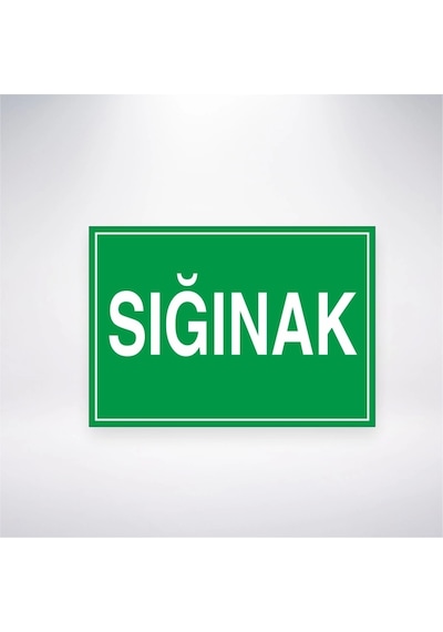 Sığınak Sticker 20x28 Cm