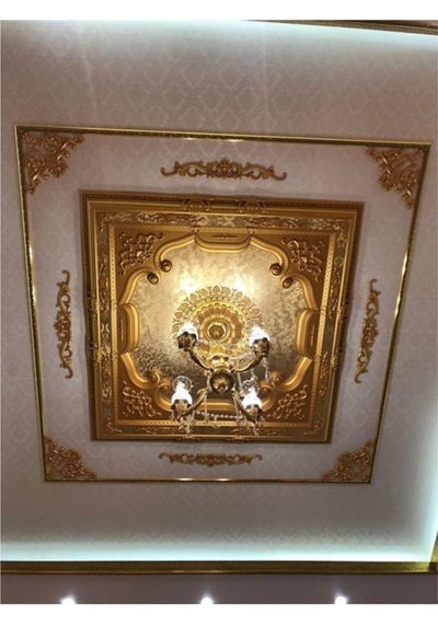 Kare Altın Saray Tavan 120x120 Cm
