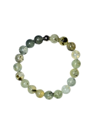 Prehnit Bileklik Doğaltaş 8mm Faset Kesim -10mm Yuvarlak Kesim Unisex Sevgi Ve Koruma Taşı