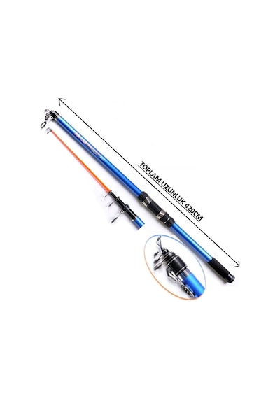 Aria 6000a Discovery Continental 420cm 50-100gr Profesyonel Surf Sazan Kıyı Olta Takımı Seti