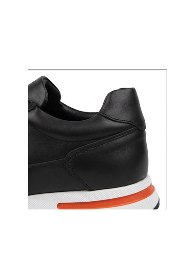Crc Ayakkabı Premium %100 Hakiki Deri Hakiki Erkek Sneaker / Şık Ve Rahat Spor Ayakkabı Siyah 5