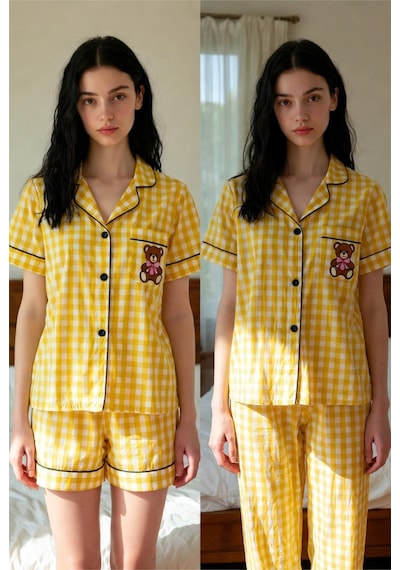 Mh Moony Homewears Buttercup Bear Sarı 3'lü Yumuşacık Pijama Sarı