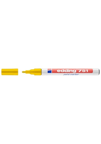 Edding Markör Boya Dekor Yuvarlak Uçlu 1-2 Mm Sarı 751 10 Adet