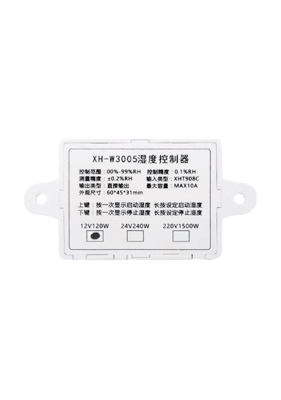 12V Nem Termostatı Xh W3005 Dijital Nem Kontrol Cihazı Nem Sensör N11.629