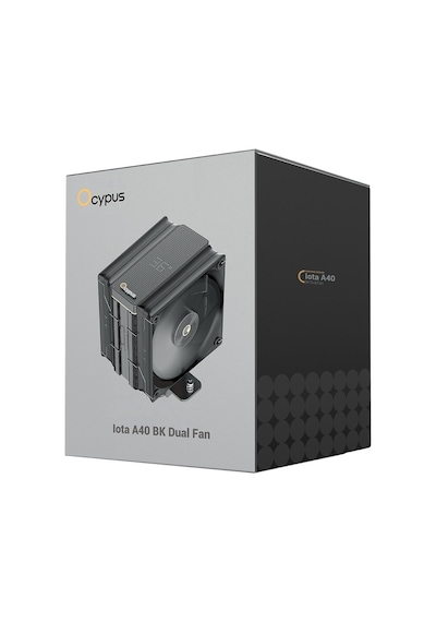 Iota A40 Siyah Dual Fan 120 Mm Intel 1700p/1851p -amd Uyumlu Hava Soğutucu