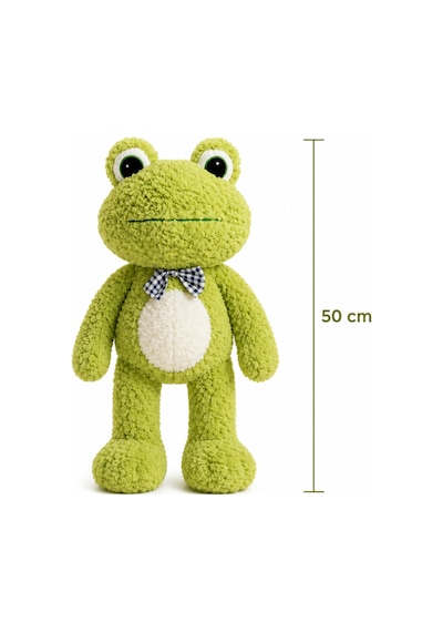 Yumuşacık Sevimli Dev Boy Kurbağa Peluş Oyuncak 50 Cm Çok Renkli