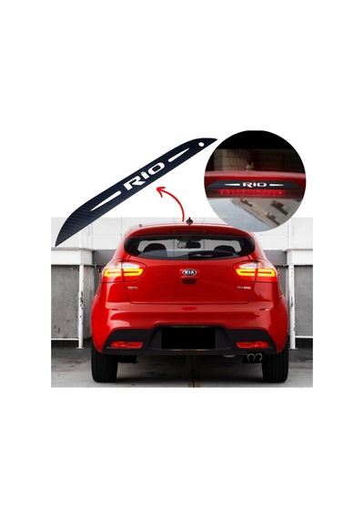 Kia Rio Hb Karbon Arka Fren Stop Lambası Sticker 2011-2017
