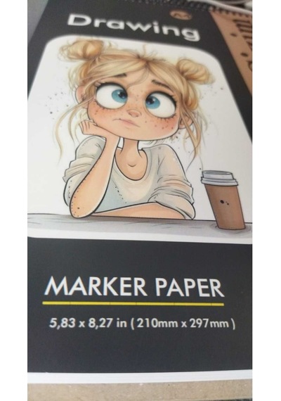 Marker Çizim Defteri , Çizim Defteri, A4 Boyutunda