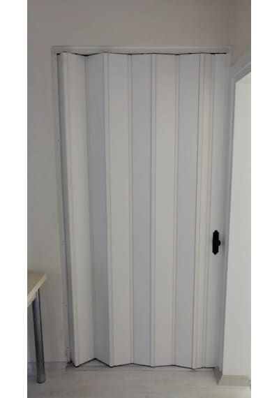 Penguen Akordiyon Kapı Beyaz Renk En 103-117cm Arası Boy 220 Cm