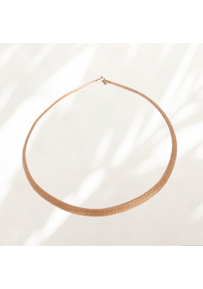 Choker Kolye Hasır Altın