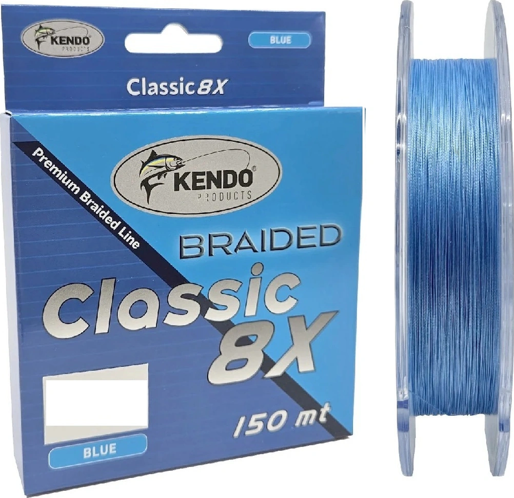 Kendo Classic 8x 150mt Örgü İp Misina Blue 0.16Mm
