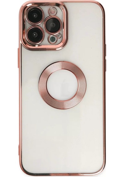 Newface Apple Apple iPhone Uyumlu  14 Pro Kılıf Slot Silikon - Rose Gold
