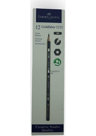 Faber Castell Goldfaber 1221 6b Dereceli Kalem 12'li Paket Çok Renkli