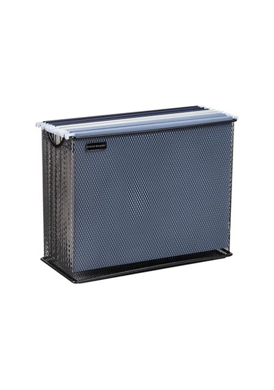 Fileroll-blk Taşınabilir Tekerlekli Metal File Kutu Dosya Klasör Sepeti Siyah Çok Renkli