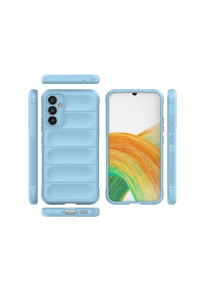 Newface - 405 - Samsung Galaxy Uyumlu M34 5g Kılıf Optimum Silikon - - Csmo-tex - Sky Blue