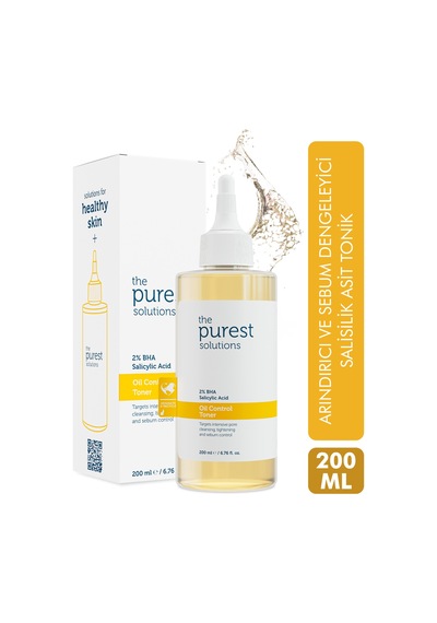 The Purest Solutions Yağlı Ve Karma Ciltler için ve Siyah Nokta Karşıtı Salisilik Asit Tonik 200 ml
