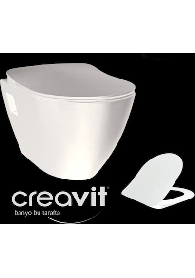 Creavit Terra Asma Klozet Tp325 + Duck Yavaş Kapanan Pp Kapak