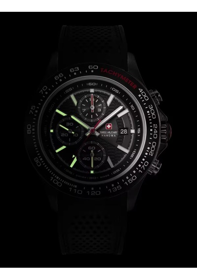 Swiss Military Hanowa Watchman 43 Mm Quartz Saat Smwgo0003430 Siyah