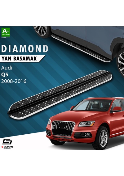S-dizayn Audi Q5 Diamond Krom Yan Basamak 183 Cm 2008-2016