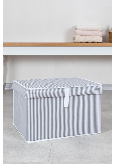 Hueva Home Çok Amaçlı Kutu Mini - Gri 40x30x26 Kumaş Gri 30 X 40 Tr Diğer