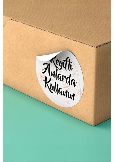 Keyifli Anlarda Kullanın Etiket 3x3cm St2373 Çok Renkli