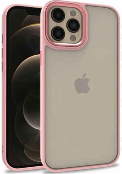 Apple Uyumlu iPhone 12 Pro Max Kılıf Zore Flora Kapak Rose Gold
