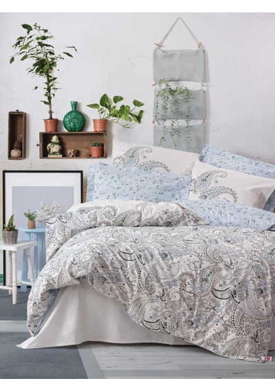 Cotton Box Bohem Nevresim Takımı Çift Kişilik Alessi Mavi