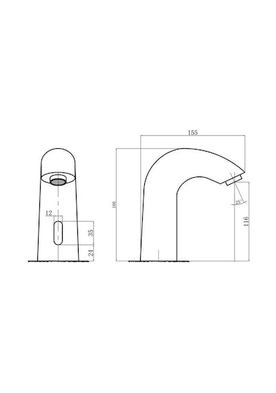 Fause Kfb100-1 Tek Su Girişli Fotoselli Lavabo Bataryası