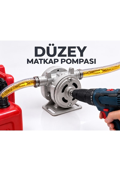 Düzey Matkap Pompası Preimum Alüminyum Gövde-mazot Aktarma