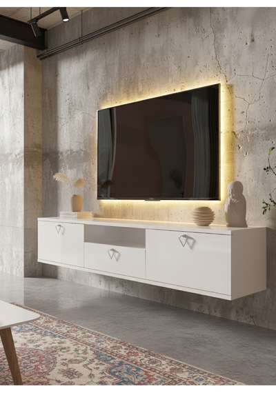 Resital Tv Ünitesi S1834-1 Beyaz Beyaz