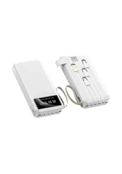 4 Çıkışlı 20.000 Mah Powerbank Taşınabilir Çoklu Giriş Beyaz 99565589