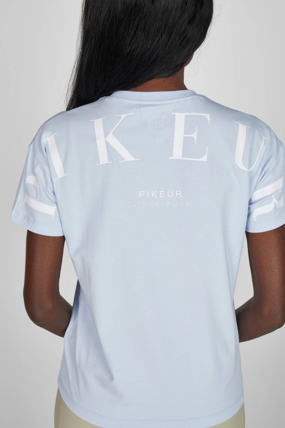 Pikeur Oversized Athleisure 1244 Lüks Günlük Kadın Tişört Açık Mavi