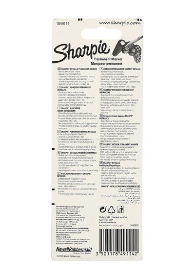 Sharpie Metalik Kalem Seti 3 Renkli Permanent Markerler 0.9mm İnce Uçlu