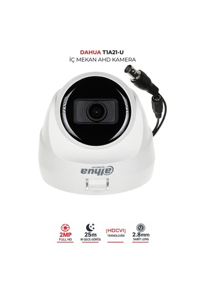 Hac-t1a21-u-0280b 2mp 1080p Ir Dome Kamera