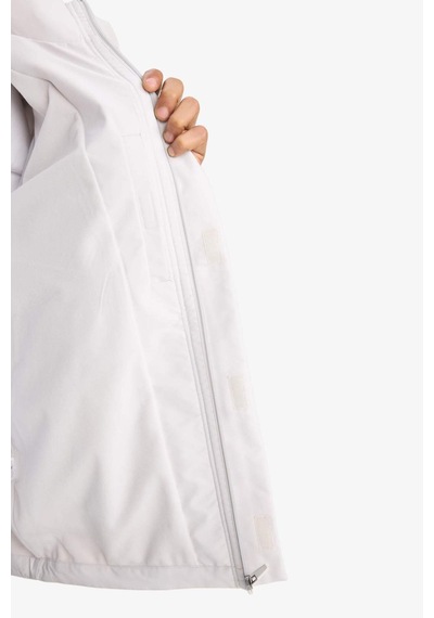 Defacto Defactofit Su İtici Regular Fit Kapüşonlu Fermuarlı Yağmurluk C6047ax25augr522 Gri Defacto Defactofit Su İtici Regular Fit Kapüşonlu Fermuarlı Yağmurluk C6047ax25augr522 Gri