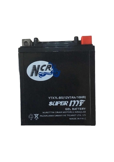 Ncr Motosiklet Dik Akü Ytx7l-bs Spacy/activa V.b