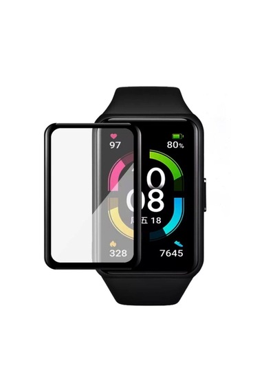 Honor Band 6 Birebir Ekranı Tam Kaplayan Slim Pet Ekran Koruyucu Col9928-şeffaf