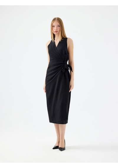 Kadın Regular Fit Elbise Lf2039201 Black Siyah