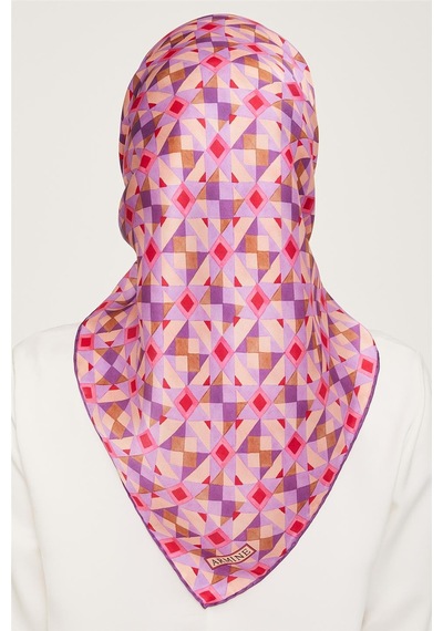 Armine Sura İpek Eşarp 23ka9045 01 Pembe