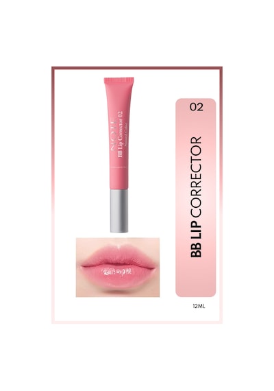 Note Cosmetique Bb Lip Corrector Renk Eşitleyici Ve Nemlendirici Dudak Parlatıcısı - 02 - Pembe