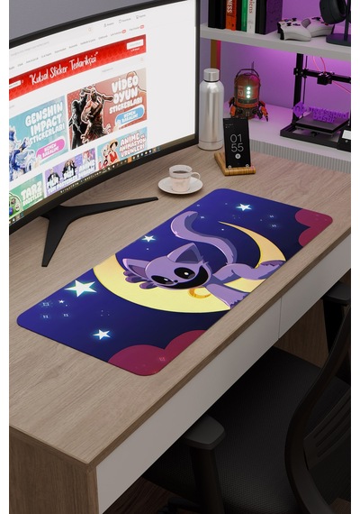 Poppy Playtime Kaymaz Dikişli Kauçuk Oyuncu Mousepad V2 - 70x30 Xl Gaming Mouse Pad Fare Altlığı