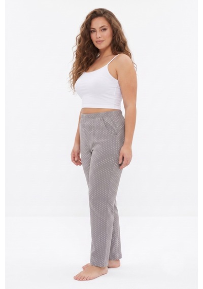 Kadın Tek Penye Pijama Alt Bgl-st05656 Vizon