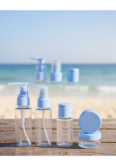 Seyahat Kozmetik Şişe Seti 5 Parça 30 Ml Mavi Diğer