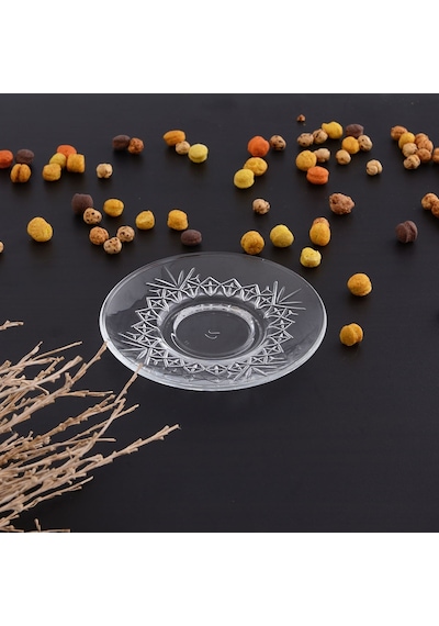 Paşabahçe 54751 Timeless Çay Tabağı 6'lı Şeffaf