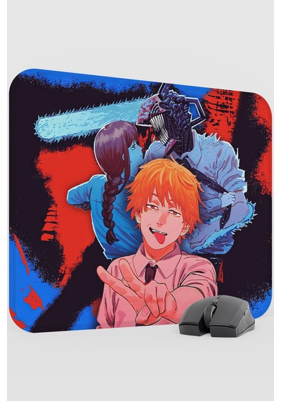 Chainsaw Man Anime V4 - 48x40 Xl Gaming Kauçuk Kaymaz Taban Mouse Pad Fare Altlığı