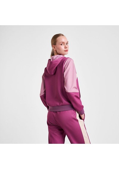 Lescon 25n-2131 Kadın Fermuarlı Kapüşonlu Sweatshirt Violet